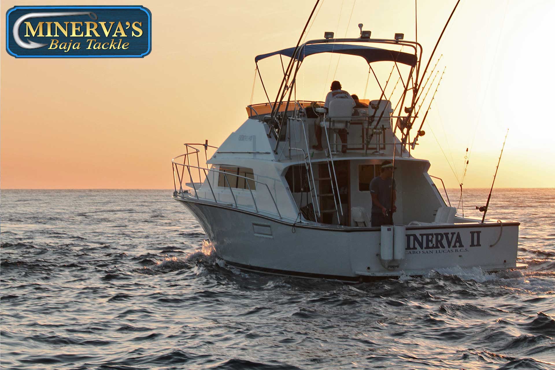 Minerva II is equipped with Shimano reels and Calstar rods